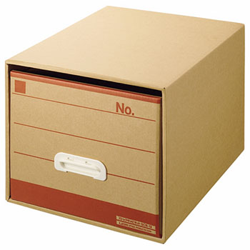 ライオン SCB-12 文書保存箱 A4用 内寸W325×D420×H285mm (117-5486)1個