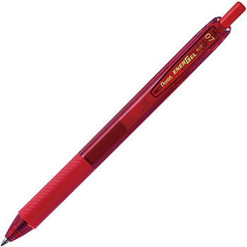 ペンテル BL127-B ゲルインキボールペン エナージェルエス 0.7mm 赤 (411-5399)1本