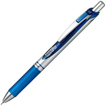 ペンテル BLN73-C ゲルインクボールペン ノック式エナージェル 0.3mm (015-7157)1本 0.3mm 青 (軸