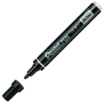 ペンテル N50-AD 油性マーカー Pentel PEN N50 黒 (019-0664)1本