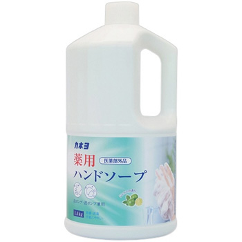 カネヨ石鹸 500133 カネヨ薬用ハンドソープ つめかえ用 1.4kg