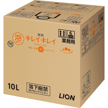 LION BPGHJ10 キレイキレイ 薬用 泡ハンドソープ フルーツミックスの香り 業務用 10L
