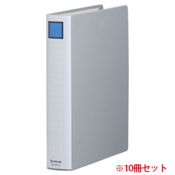 キングジム 2474Aクレ キングファイル スーパードッチ 脱・着 イージー (910-4677)1セット=10冊 A4タテ 4