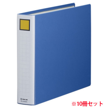 キングジム 2494EAアオ キングファイル スーパードッチ 脱･着 イージー (910-4984)1セット=10冊 B4ヨコ 