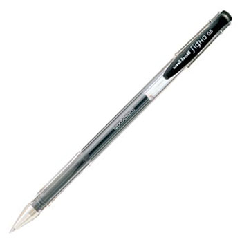 三菱鉛筆 UM100.24 ゲルインクボールペン ユニボール シグノ (014-8450)1本 スタンダード 0.5mm 黒
