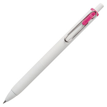 三菱鉛筆 UMNS38.13 ゲルインクボールペン ユニボール ワン (411-5474)1本 0.38mm ピンク (軸色:オ