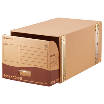 ゼネラル ECK-001 イージーキャビネット 強化型 A4用 (714-8132)1セット=10個 内寸W314×D560×H