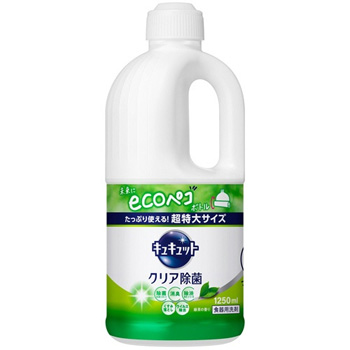 花王 418661 キュキュット クリア除菌 緑茶の香り つめかえ用 1250ml