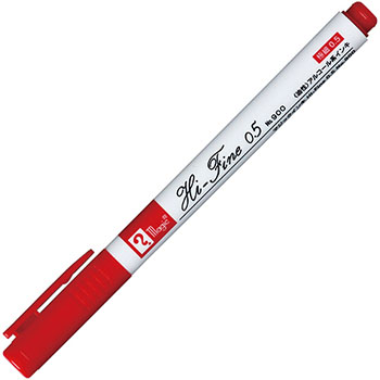 寺西化学 M900R-T2 油性マーカー マジックインキ Hi-Fine 0.5 (319-5750)1本 0.5 No.900