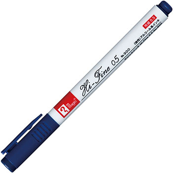 寺西化学 M900R-T3 油性マーカー マジックインキ Hi-Fine 0.5 (319-5767)1本 0.5 No.900