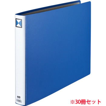 TPFA3E-3W 両開きパイプ式ファイル A3ヨコ 300枚収容 30mmとじ 汎用品 (912-3430)1セット=30冊 
