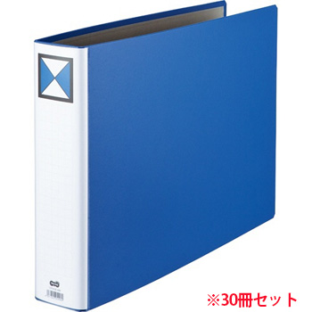 TPFA3E-6W 両開きパイプ式ファイル A3ヨコ 600枚収容 60mmとじ 汎用品 (912-5829)1セット=30冊 