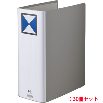 TPFA4-10WG 両開きパイプ式ファイル A4タテ 1000枚収容 汎用品 (914-5657)1セット=30冊 100m