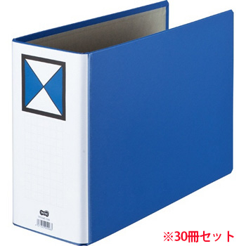 TPFA4E-10W 両開きパイプ式ファイル A4ヨコ 1000枚収容  汎用品 (912-5816)1セット=30冊 100m