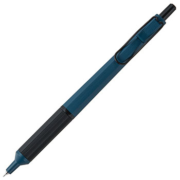 三菱鉛筆 SXN100338.10 油性ボールペン ジェットストリーム エッジ 0.38mm 黒 (軸色:プルシアンブルー)