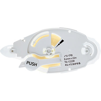 PLUS TG-1223R テープのり ノリノプロ キレイにはがせる つめ替えテープ 8.4mm×22m グリーン