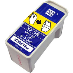 
IC1BK12 エコリカ リサイクルインク ブラック （ECI-E12B）
 エコリカ リサイクルインク