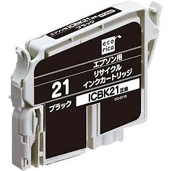 
ICBK21 エコリカ リサイクルインク ブラック （ECI-E21B）
 エコリカ リサイクルインク