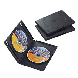 ELECOM CCD-DVD04BK DVDトールケース