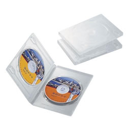 ELECOM CCD-DVD04CR DVDトールケース