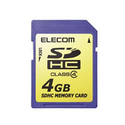 ELECOM MF-FSDH04G SDHCメモリカード