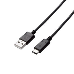 ELECOM U2C-AC10NBK USB2.0ケーブル（認証品、A-C）