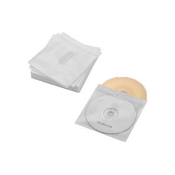 ELECOM CCD-NIWB60WH Blu-ray・CD・DVD対応不織布ケース タイトルカード