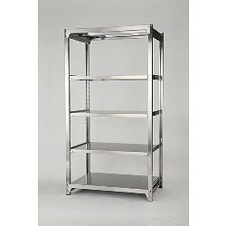 1500x1800x300mm200kg(ステンレス製)5段中軽量棚 | 事務用品