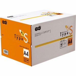 AES-PPCA4 αエコペーパー タイプS A4 汎用品 (123-8723) 1箱=5000枚(500枚×10冊)