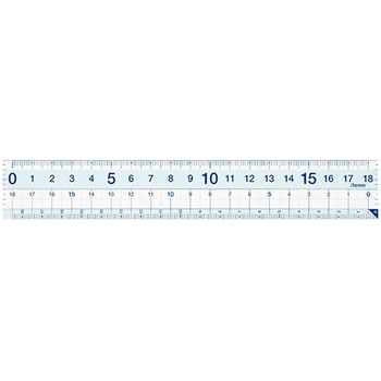 レイメイ APJ136 先生おすすめ直定規 すべり止め加工付 18cm