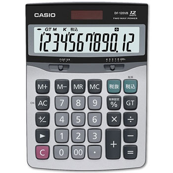 CASIO DF-120VB-N 卓上電卓 12桁 デスクサイズ