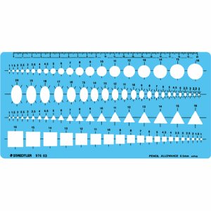ステッドラー 976 03 テンプレート 組合せ定規 エッジ付 (117-3017)