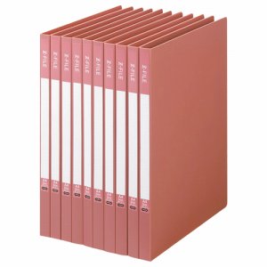 OZF-A4-P 再生PP表紙Zファイル A4タテ 背幅17mm ピンク 10冊セット 汎用品 (918-2318) 1セット=