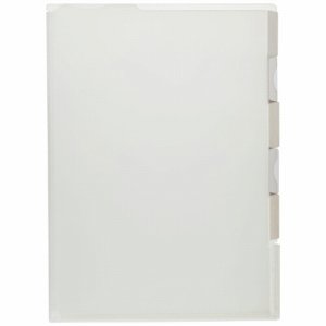 TR5YA4-C マチ付クリアホルダー タフレル A4タテ 5山インデックス クリア 1セット20枚 汎用品 (914-5501