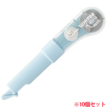 PLUS WH-1905 BL 修正テープ ホワイパーPL 5mm幅×6ｍ SODA ブルー 10個セット
