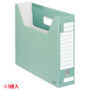 コクヨ A4-SFD-G ファイルボックス-FS(Dタイプ) A4ヨコ 背幅75mm 緑 (011-9504) 1パック＝5冊