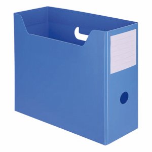 TPY-A4-BL PP製組立式ボックスファイル A4ヨコ ブルー 汎用品 (218-9224)