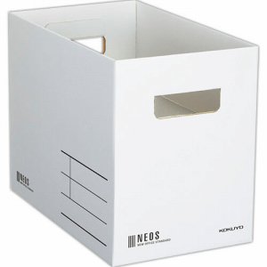 コクヨ A4-NEMB-W 収納ボックス(NEOS) Mサイズ ホワイト (215-5021)