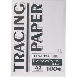 T-TPAPERA2 トレーシングペーパー60G A2 汎用品 (214-4078) 1パック=100枚