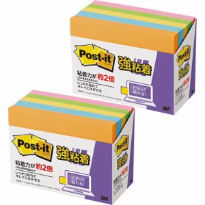 3M 657-5SSAN ポスト・イット 強粘着ノート 75×100mm ネオンカラー5色 (910-0842) 1セット=10