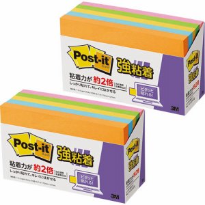 3M 655-5SSAN ポスト・イット 強粘着ノート 75×127mm ネオンカラー5色 (910-0856) 1セット=10