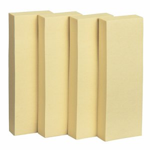 TM7525-Y ふせん 75×25mm イエロー 20冊パック 汎用品 (212-2115) 1パック=20冊