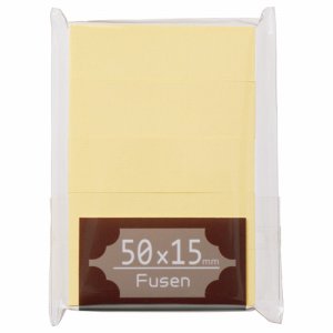 TSRF-01 ふせん 50×15mm クリーム 5冊パック 汎用品 (217-7557) 1パック=5冊