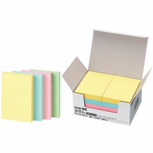 コクヨ K2メ-7550 フセン(K2) 75×50mm 4色ミックス (018-3378) 1パック=10冊