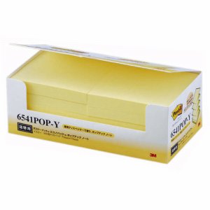 3M 6541POP-Y ポスト・イット エコノパック ポップアップノート 詰替用 75×75mm イエロー (412-2951