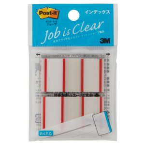 3M 682-1-RE ポスト・イット ジョーブ インデックス 44×23mm レッド (014-1406) 1パック=2冊