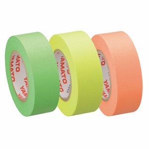 ヤマト RK-15H-A メモック ロールテープ つめかえ用 15mm幅 オレンジ&レモン&ライム (217-7755) 1パッ
