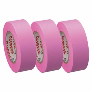 ヤマト RK-15H-RO メモック ロールテープ つめかえ用 15mm幅 ローズ (215-3829) 1パック=3巻