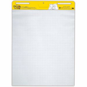 3M EASEL560 ポスト・イット イーゼルパッド 762×634mm ホワイト(方眼罫入) (916-3737) 1セット