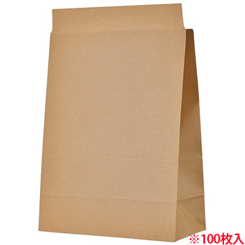TTB-WB 宅配袋 マチ広 大 茶 封かんテープ付 汎用品 (018-6140) 1パック＝100枚